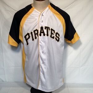 Genuine Merchandise Men’s Pittsburgh Pirates Baseball Jersey - Black Gold White